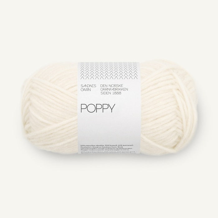 Sandnes Garn Poppy – 1002 White