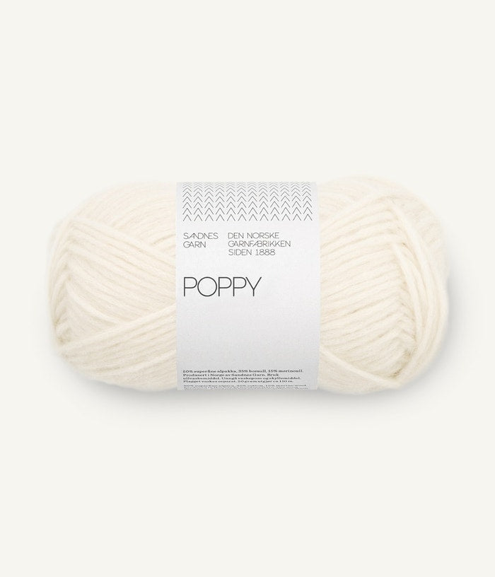 Sandnes Garn Poppy – 1002 White