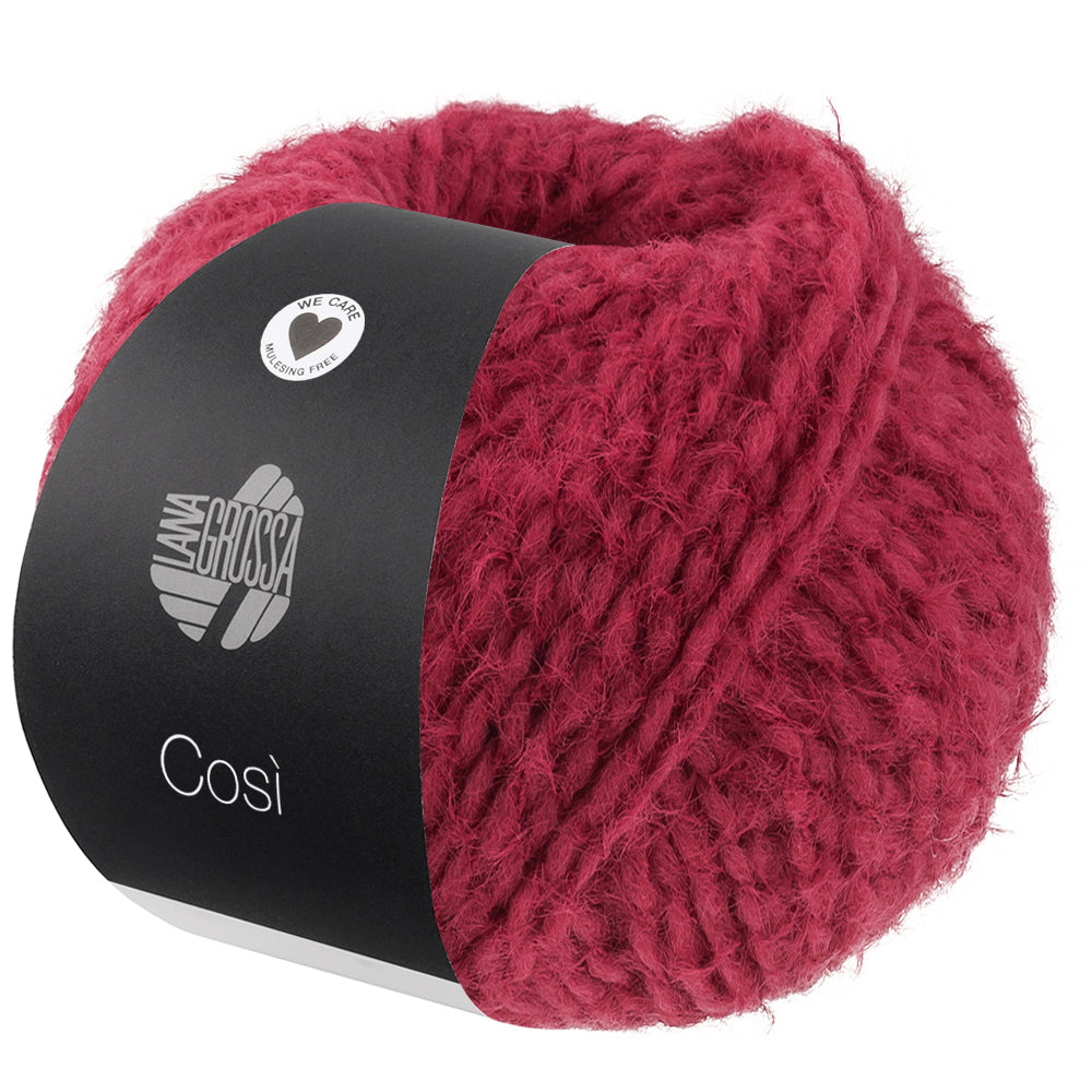 LANA GROSSA COSÌ Farbe 14 Weinrot