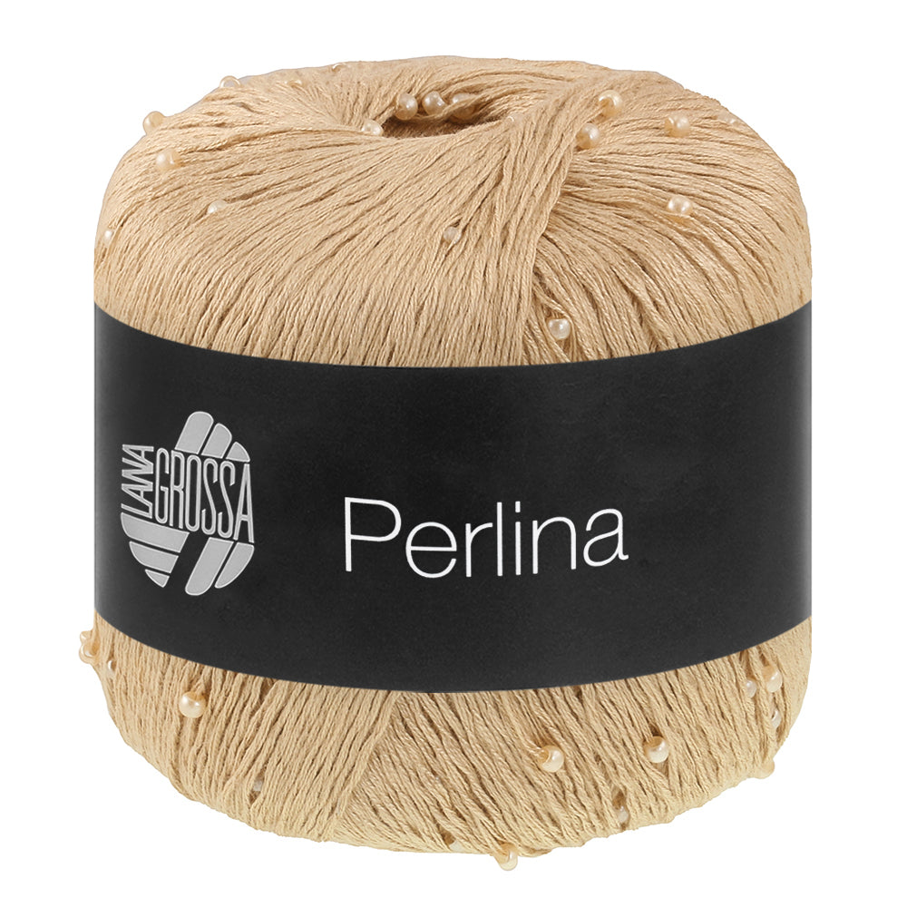 PERLINA von LANA GROSSA – 02-Beige, Perlengarn 50 g