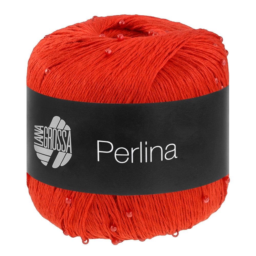 PERLINA von LANA GROSSA – 05-Rot, Perlengarn 50 g