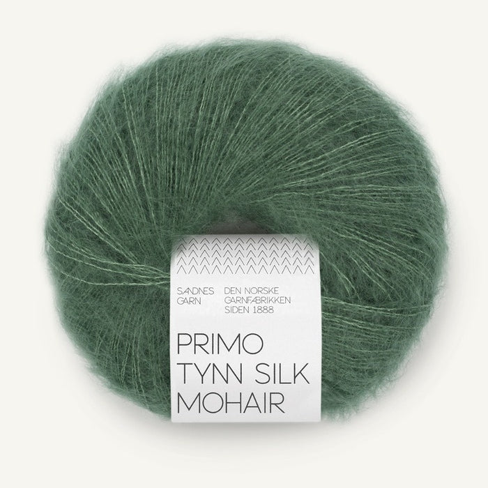 PRIMO TYNN SILK MOHAIR von SANDNES – 8073 elm green