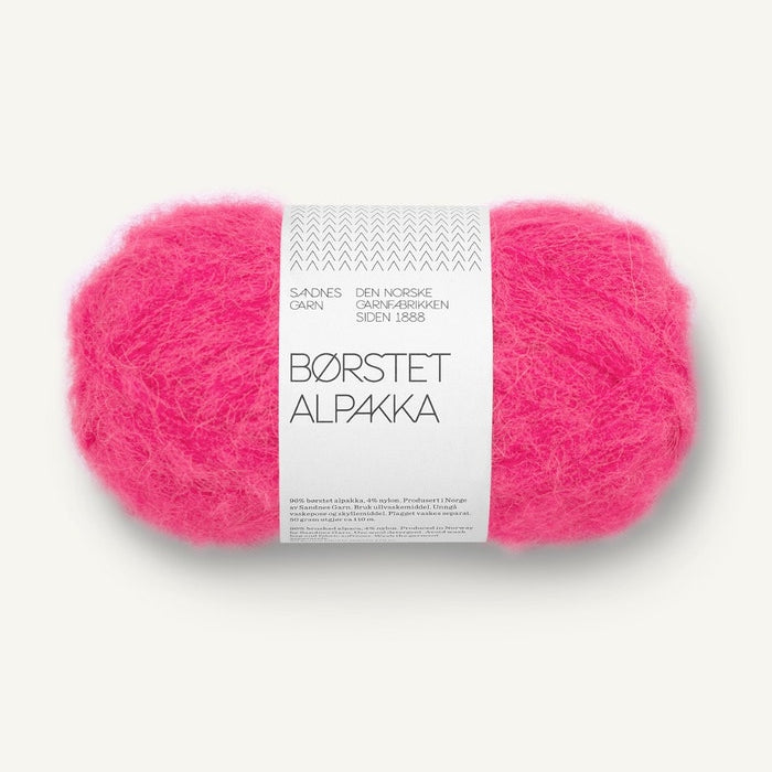 BØRSTET ALPAKKA von SANDNES – 4518 hot pink