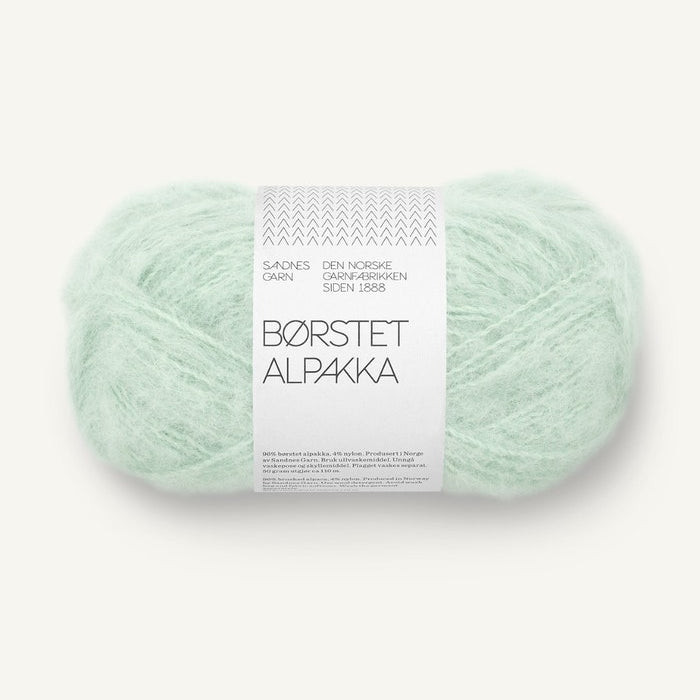 BØRSTET ALPAKKA von SANDNES – 7911 mint green