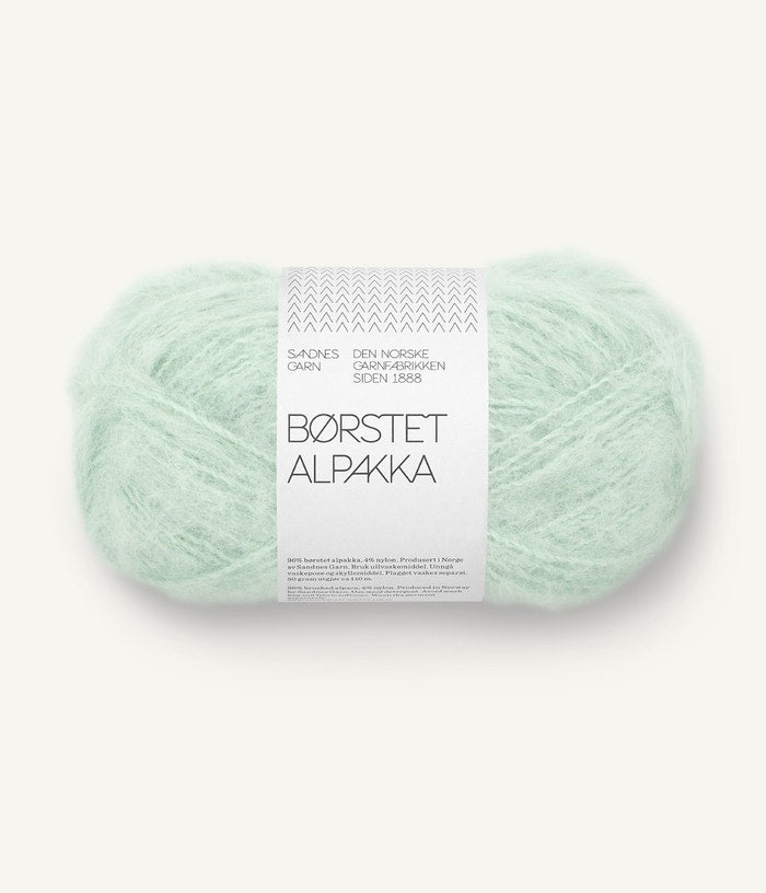 BØRSTET ALPAKKA von SANDNES – 7911 mint green