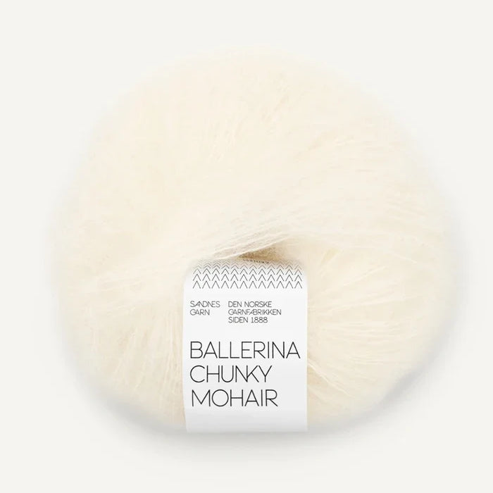 SANDNES BALLERINA CHUNKY MOHAIR 1012 natural white