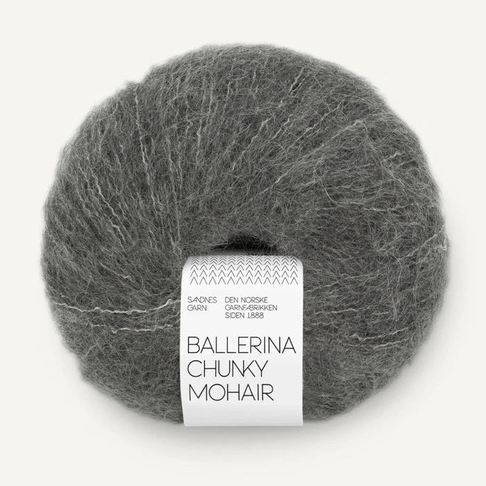 SANDNES BALLERINA CHUNKY MOHAIR 1053 dark grey melange