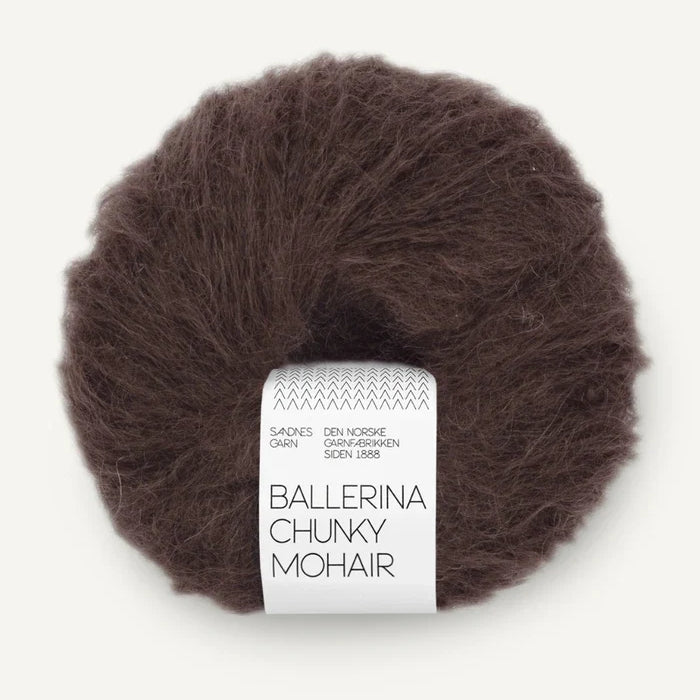 SANDNES BALLERINA CHUNKY MOHAIR 3591 chocolate plum