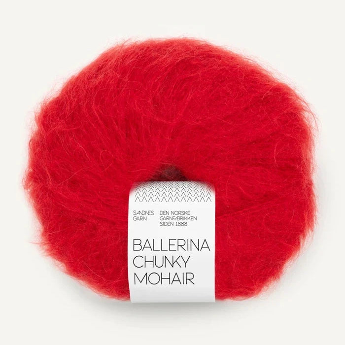 SANDNES BALLERINA CHUNKY MOHAIR 4219 true red