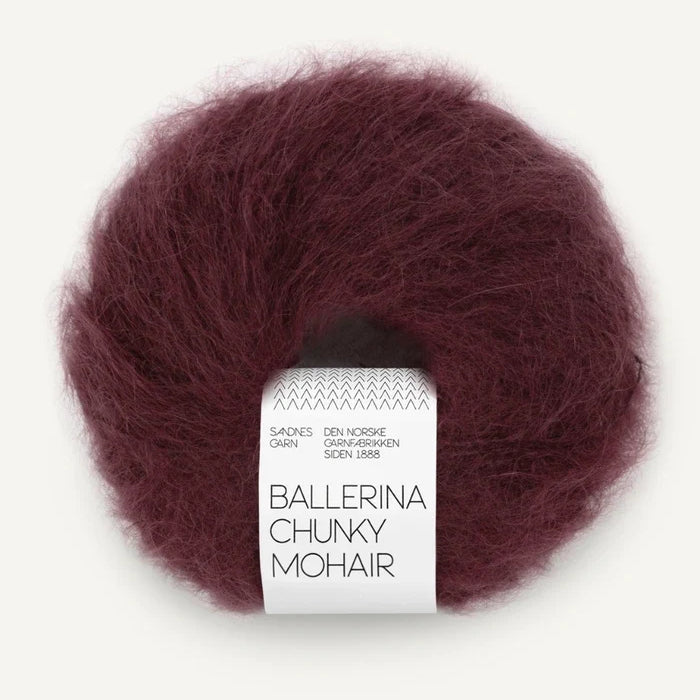 SANDNES BALLERINA CHUNKY MOHAIR 4372 deep burgundy