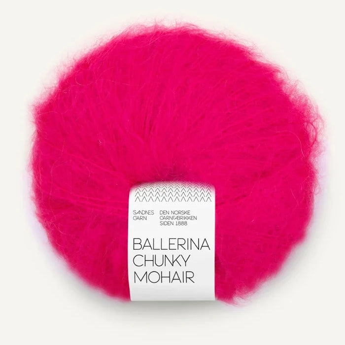 SANDNES BALLERINA CHUNKY MOHAIR 4518 hot pink