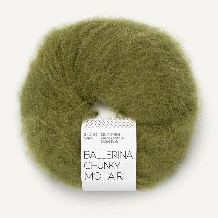 SANDNES BALLERINA CHUNKY MOHAIR 9563 moss green