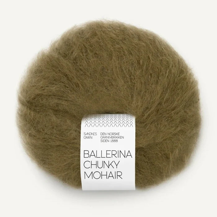 SANDNES BALLERINA CHUNKY MOHAIR 9873 dark olive