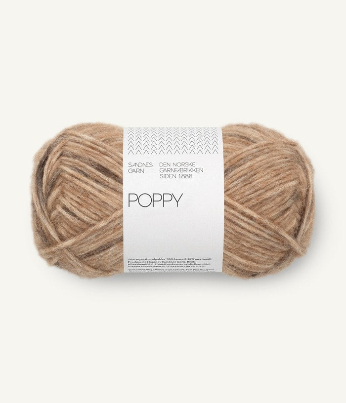 Sandnes Garn Poppy – 3400 Chocolate Chip Cookie