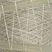 Weiß Paillettengarn 200gr. Baumwolle Polyester Nadelstärke 2,0 - 3,0