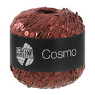COSMO von LANA GROSSA – Farbe 25 Braunrot, 100-g-Knäuel mit Pailletten