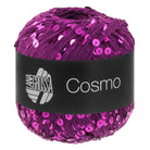 COSMO von LANA GROSSA – Farbe 26 Rotviolett, 100-g-Knäuel mit Pailletten