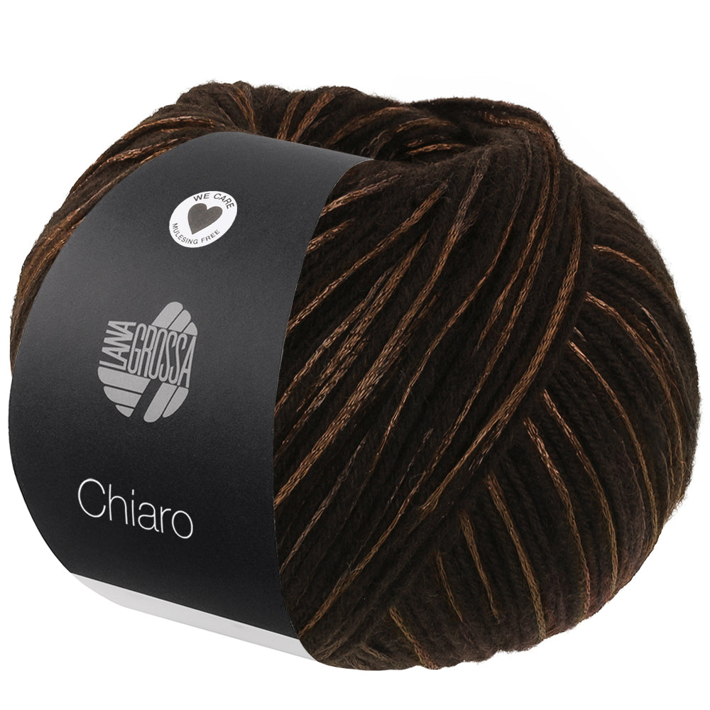 LANA GROSSA CHIARO Farbe 04 Schwarzbraun