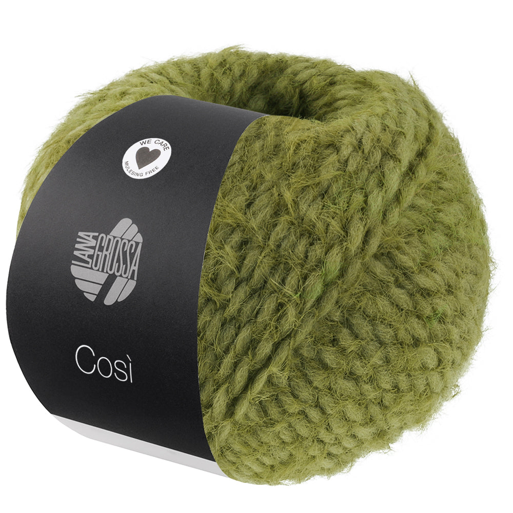 LANA GROSSA COSÌ Farbe 08 Olivgrün