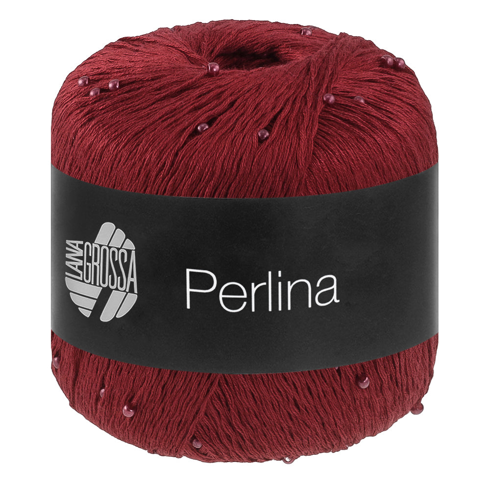 PERLINA von LANA GROSSA – 04-Burgund, Perlengarn 50 g