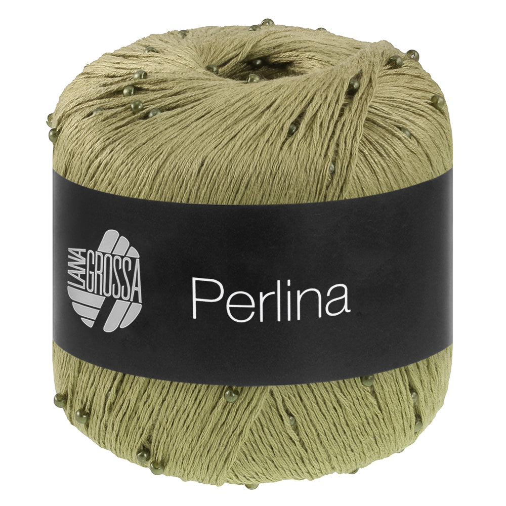PERLINA von LANA GROSSA – 07-Lindgrün, Perlengarn 50 g