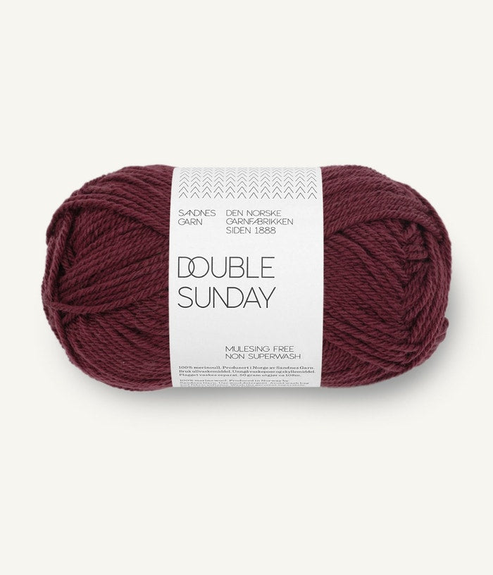 DOUBLE SUNDAY von SANDNES – 4372 deep burgundy