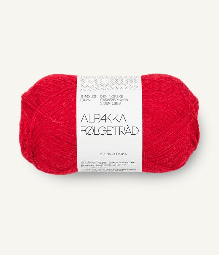 ALPAKKA FØLGETRÅD von SANDNES – 4219 true red