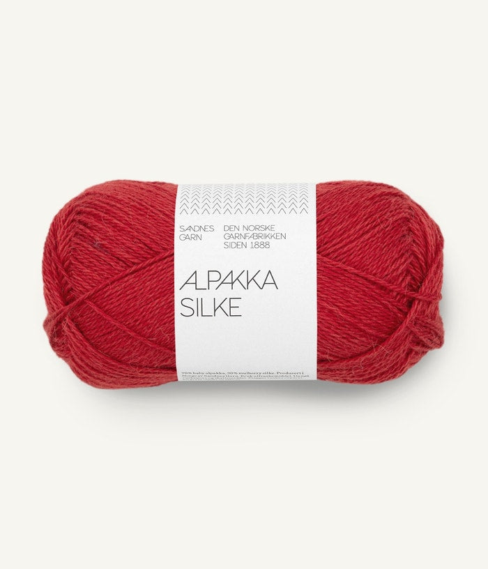 ALPAKKA SILKE von SANDNES – 4135 heritage red
