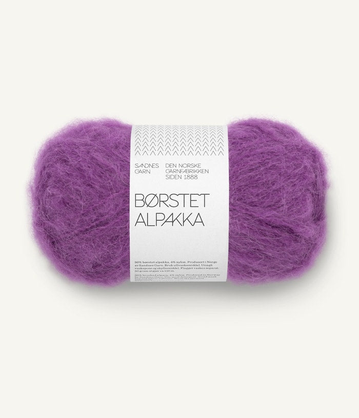 BØRSTET ALPAKKA von SANDNES – 5045 plum