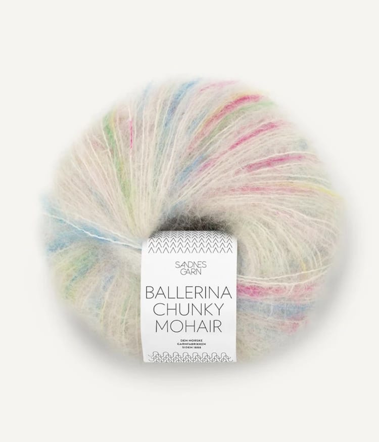 SANDNES BALLERINA CHUNKY MOHAIR 1010 tutti frutti print