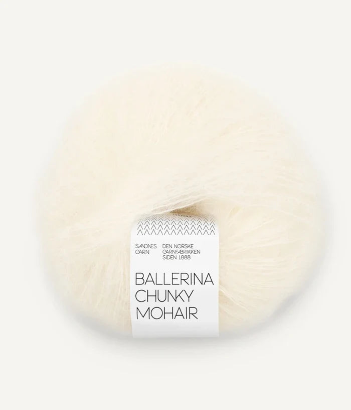 SANDNES BALLERINA CHUNKY MOHAIR 1012 natural white
