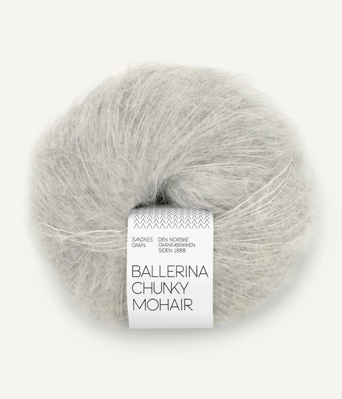 SANDNES BALLERINA CHUNKY MOHAIR 1022 light grey melange