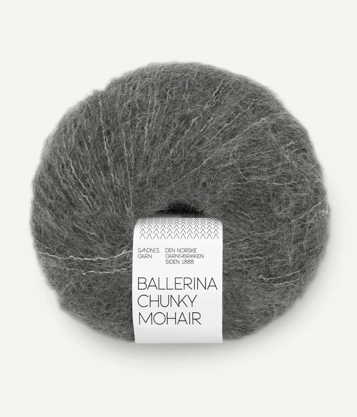 SANDNES BALLERINA CHUNKY MOHAIR 1053 dark grey melange