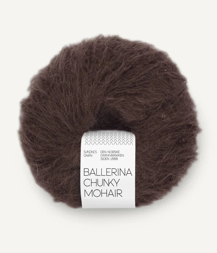 SANDNES BALLERINA CHUNKY MOHAIR 3591 chocolate plum