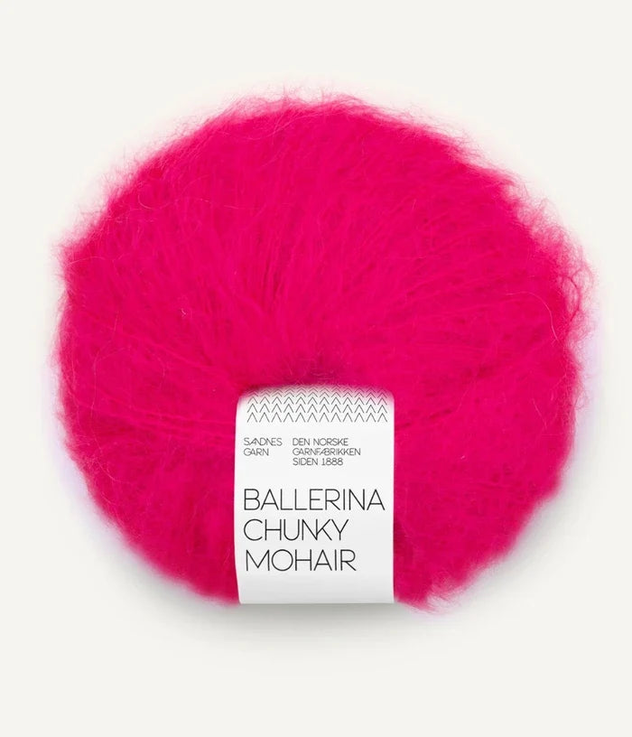 SANDNES BALLERINA CHUNKY MOHAIR 4518 hot pink